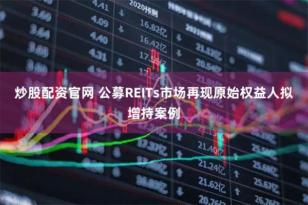 炒股配资官网 公募REITs市场再现原始权益人拟增持案例